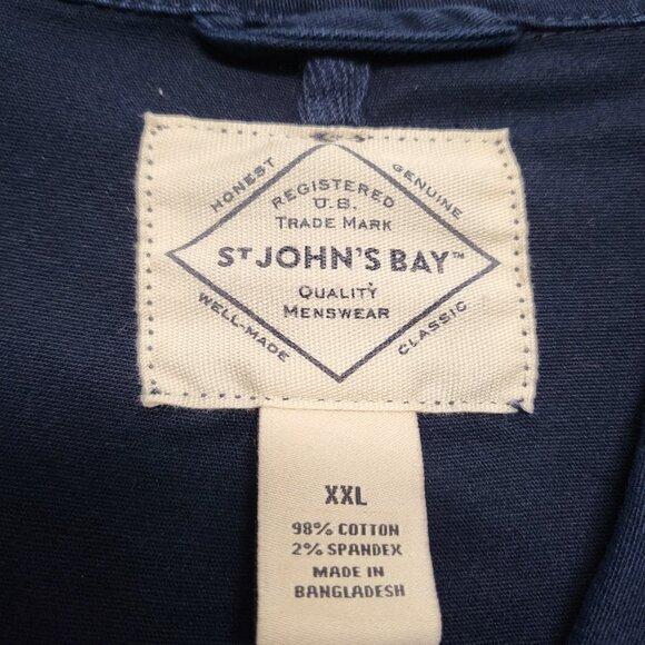 St Johns Bay Mens Shirt Jacket XXL Shacket Button Up Long Sleeve Old Stock - Picture 6 of 15